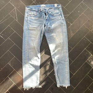 Moussy Kelly mid rise tapered denim size 30 100% cotton ( no stretch)